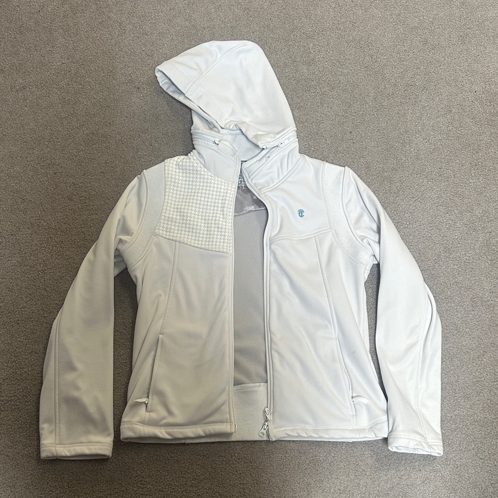 Women's Empire White Hooded Jacket